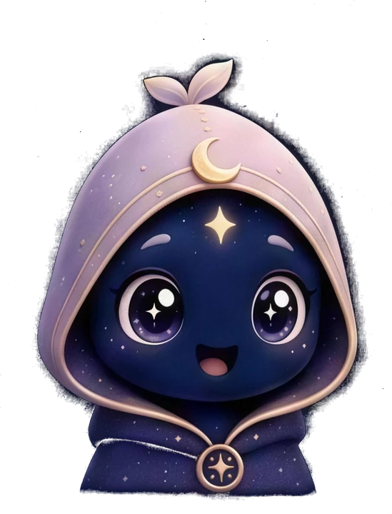 Lumi smiling, his hood up and his eyes bright.